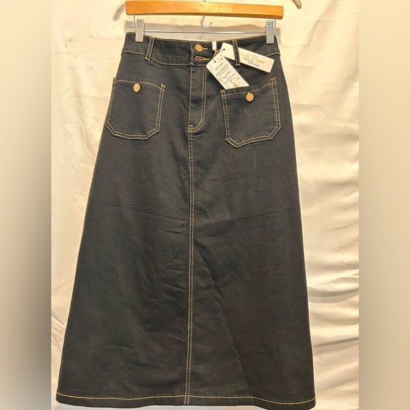 belle poque Dresses & Skirts - Belle Poque High-Rise XL Denim Skirt Classic 
Casual Chic Summer Staple NWT